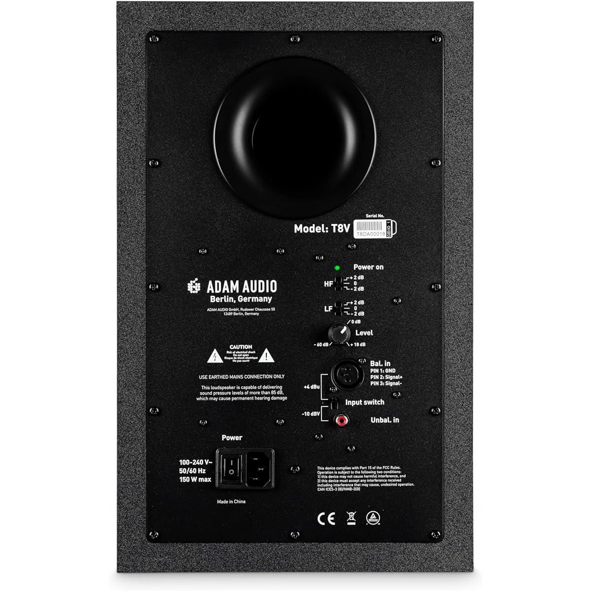 ADAM Audio T8V near field monitor 1 unit ADAM Audio