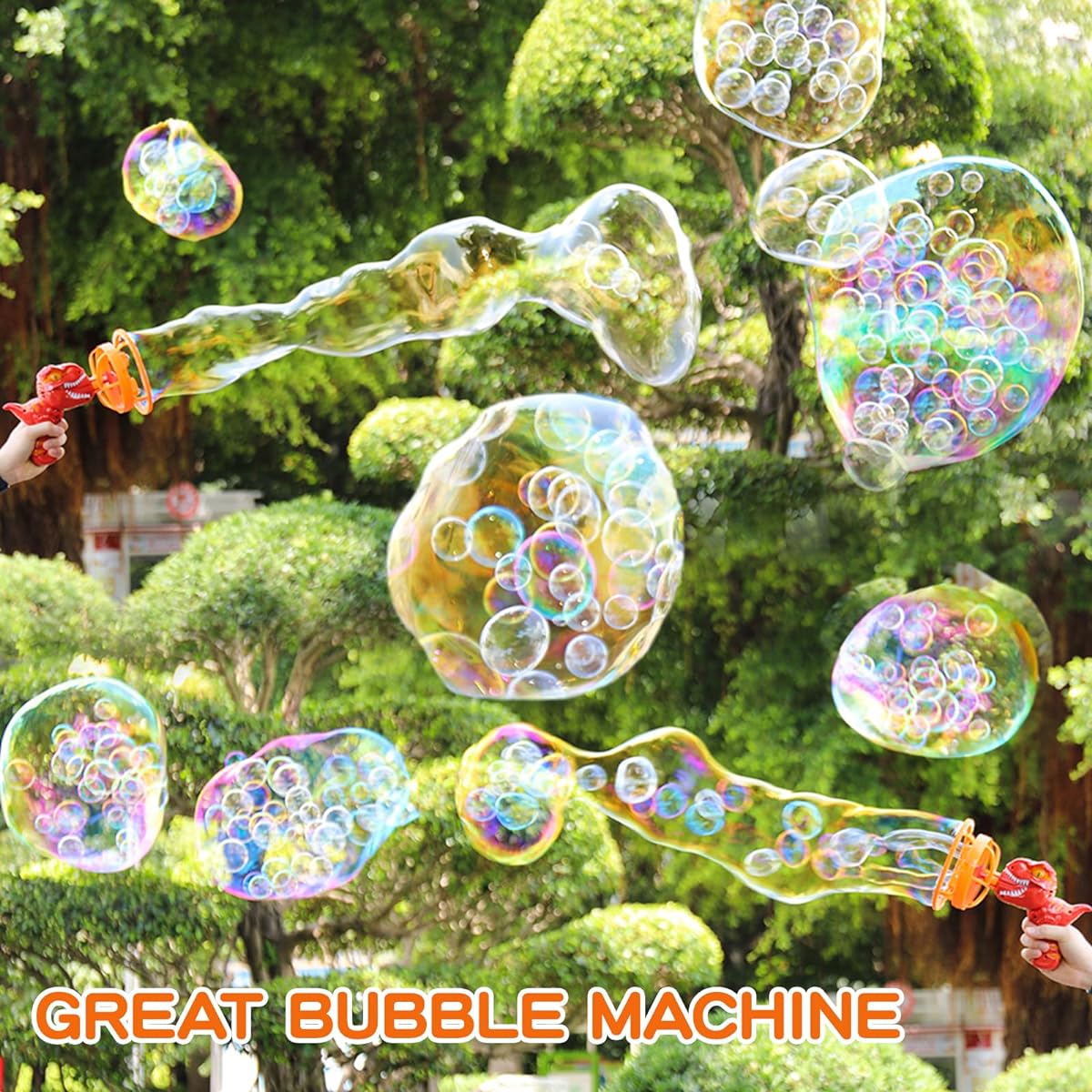 KADAYAYA Dinosaur Bubble Machine for Kids Ages 3 4 5 6 Dinosaur Bubble Maker Toy Gun for Boys Girls Ages 3-5 Dinosaur Bubble Blower Party Favors Gifts for Toddlers Kids Ages 4 5 6
