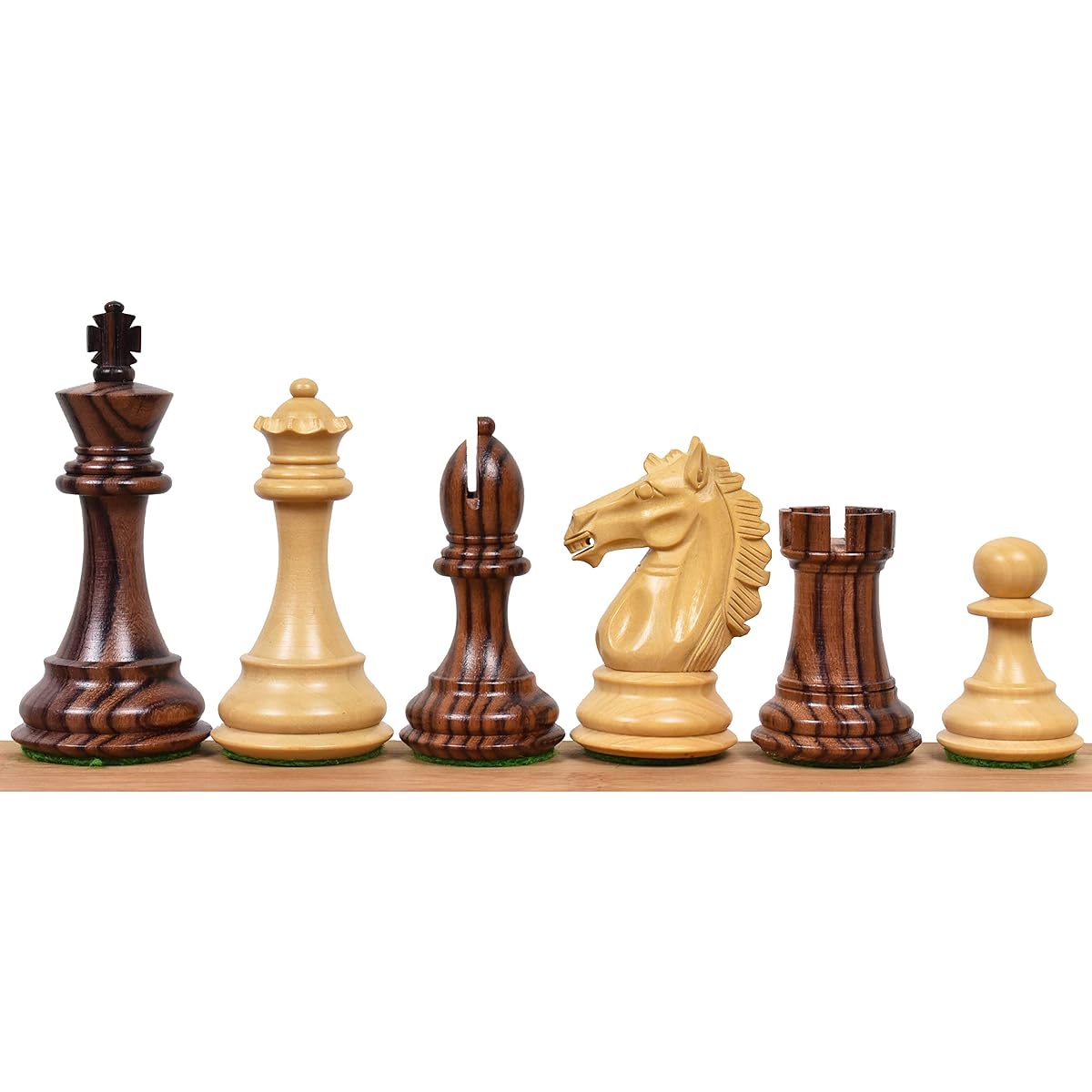 RoyalChessMall - 3.9" Urban Staunton Chess Pieces Only Set - Triple Weight Rosewood