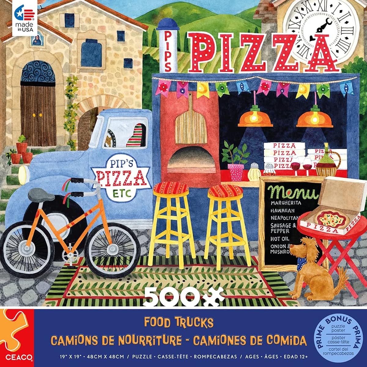 Ceaco - Food Truck - Pip's Pizza Truck - 500 Piece Jigsaw Puzzle