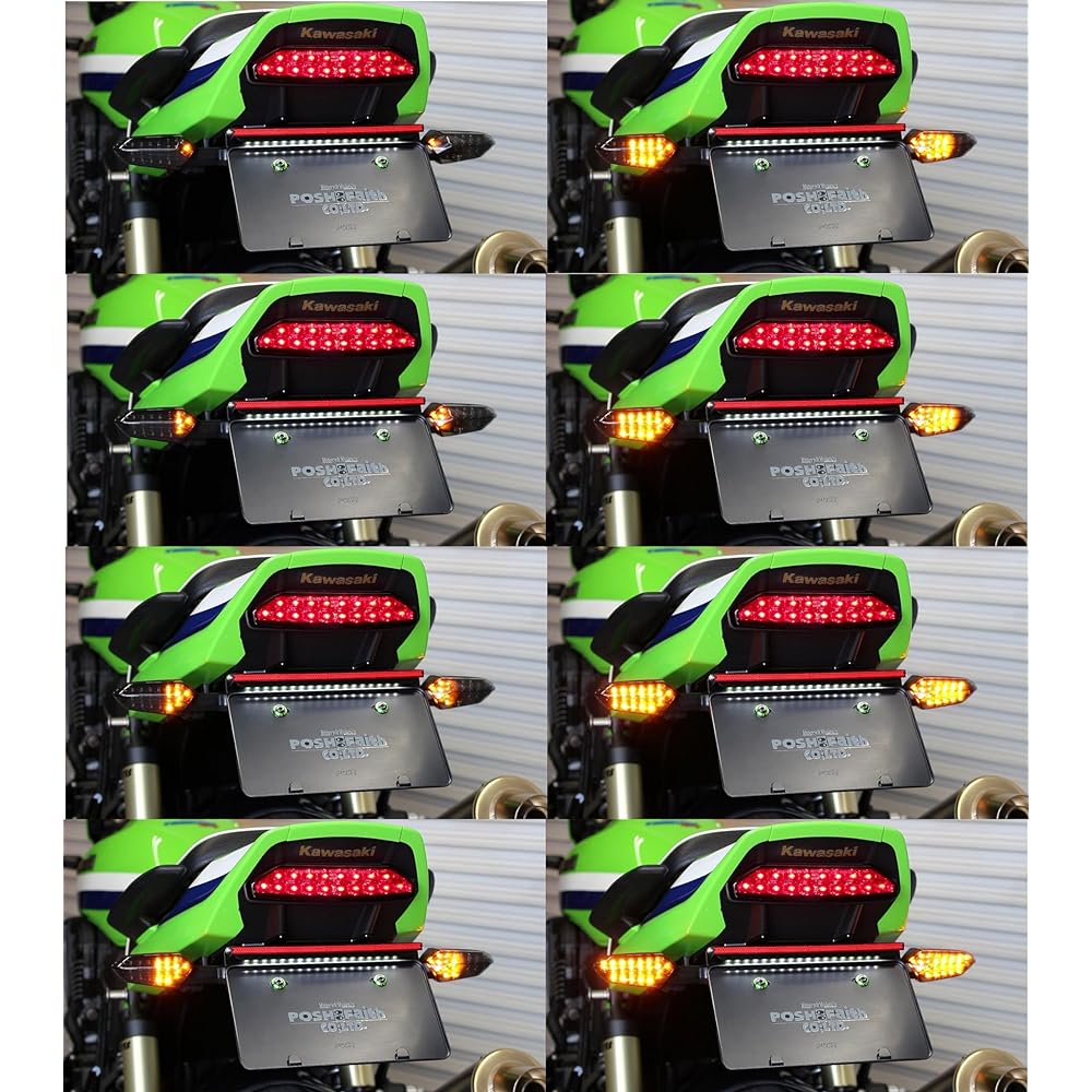 POSH Turn Signal LED Conversion Kit Sequential Type with Relay ZRX1200 Daeg Z1000 Z800 072108