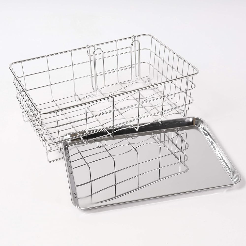 Pearl Metal Tableware Drainer Basket Stainless Steel Dualis Made in Japan H-5642