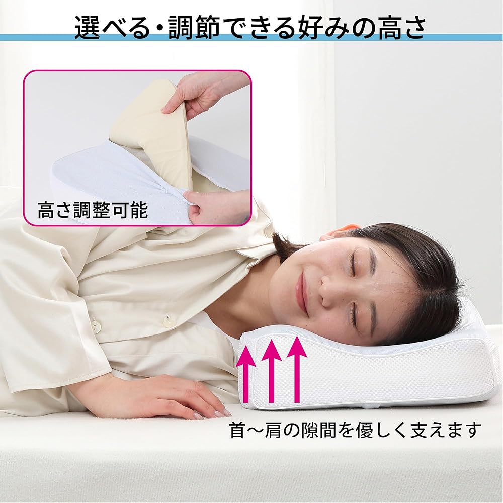 nishikawa [Nishikawa] Pillow & Towel Set (Memory Foam Pillow & Bath Towel (2 pieces) & Face Towel (3 pieces))