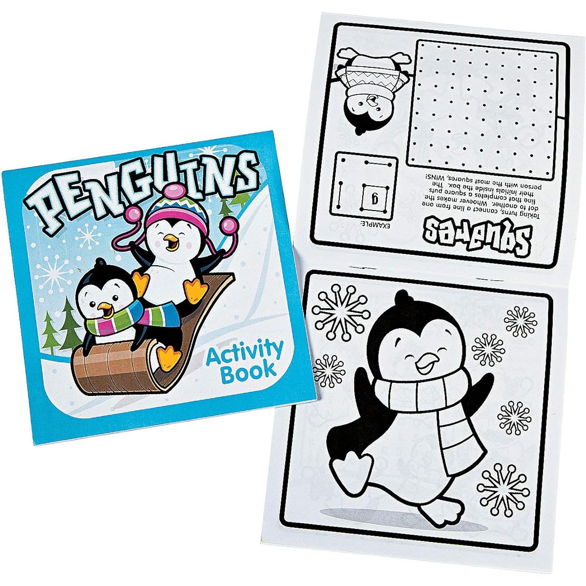 Fun Express - Winter Fun Game Book 5x5 Inch for Winter - Stationery - Activity Book - Activity Book - Winter - 48 Pieces