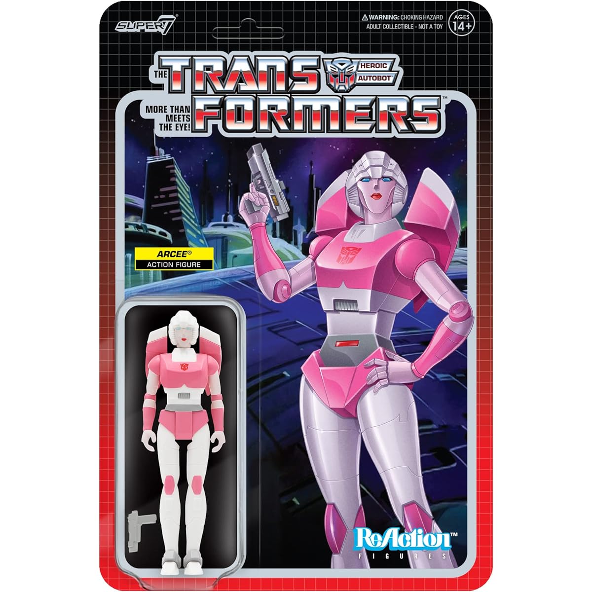 SUPER7 Transformers W5 - Arcee Multicolor Reaction Figure