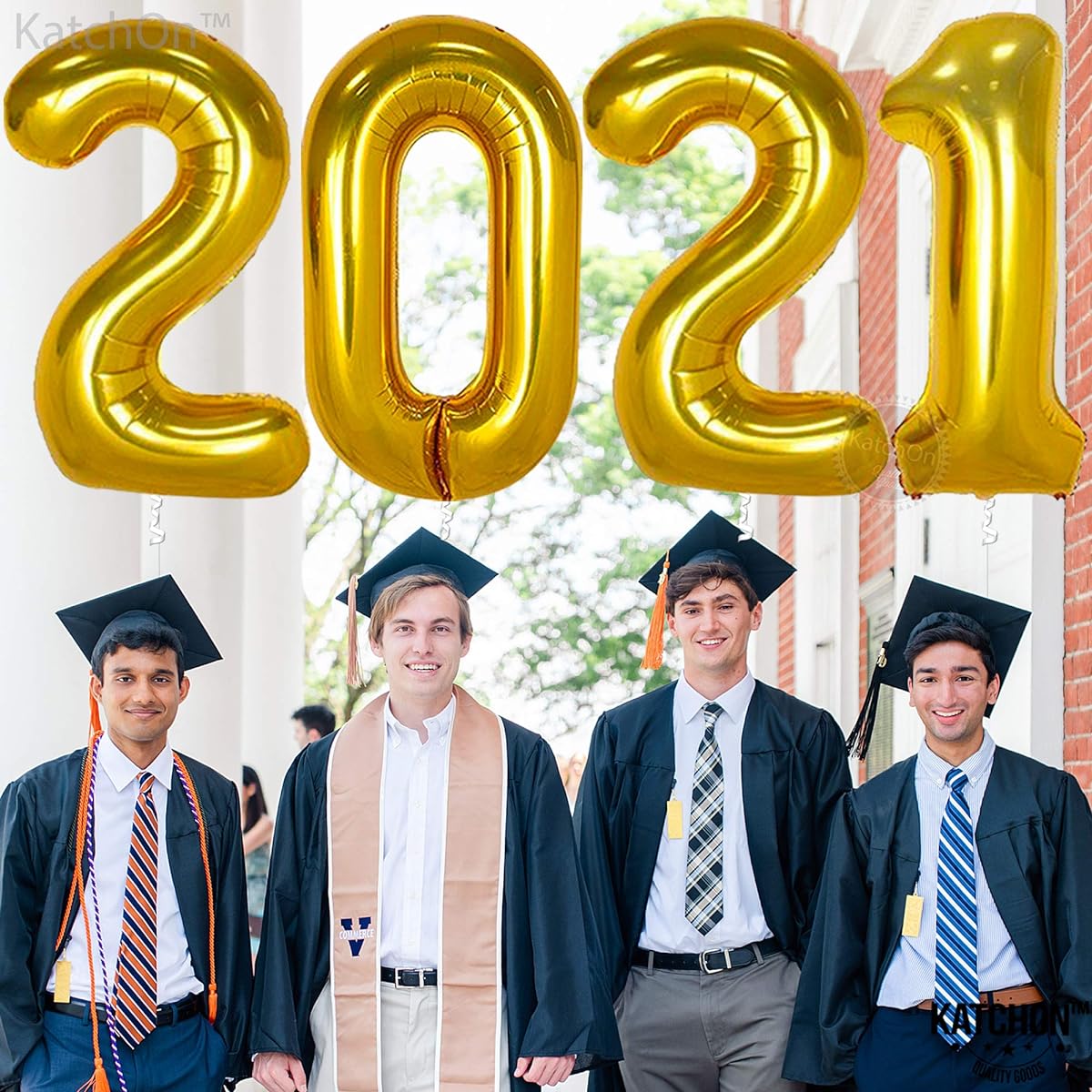 Gold 2021 Balloons for 2021 Graduation Decorations, Large Size 40 Inch, Graduation Balloons for 2021 Graduation Party Decorations, 2021 Graduation Party Supplies