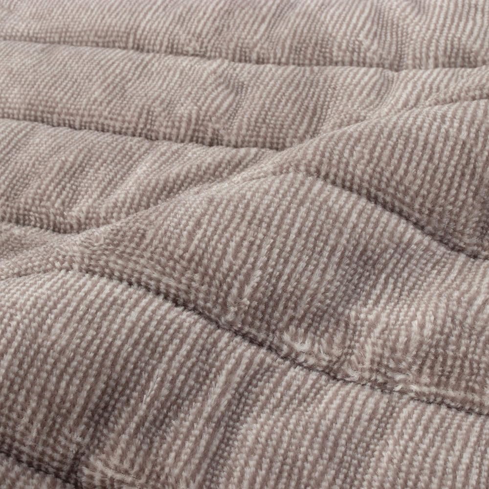 nishikawa [Nishikawa] Warm Bed Pad Semi-double 100% Cotton Made in Japan Durable Reinforced Rubber Fluffy Itelier Plain Brown CM19112672BR