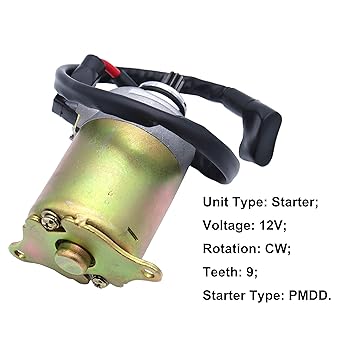 Woopeey Starter Solenoid Relay & Starter Motor for GY6 Engine 150cc 200CC 250CC Scooter Go Kart ATV Dirt Bike Baja Wilderness Taotao Cool Star Jonway Roketa