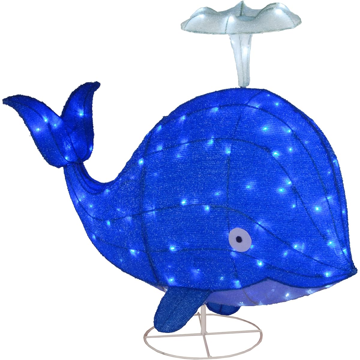 National Tree Spouting Whale Ornament, 40", Blue
