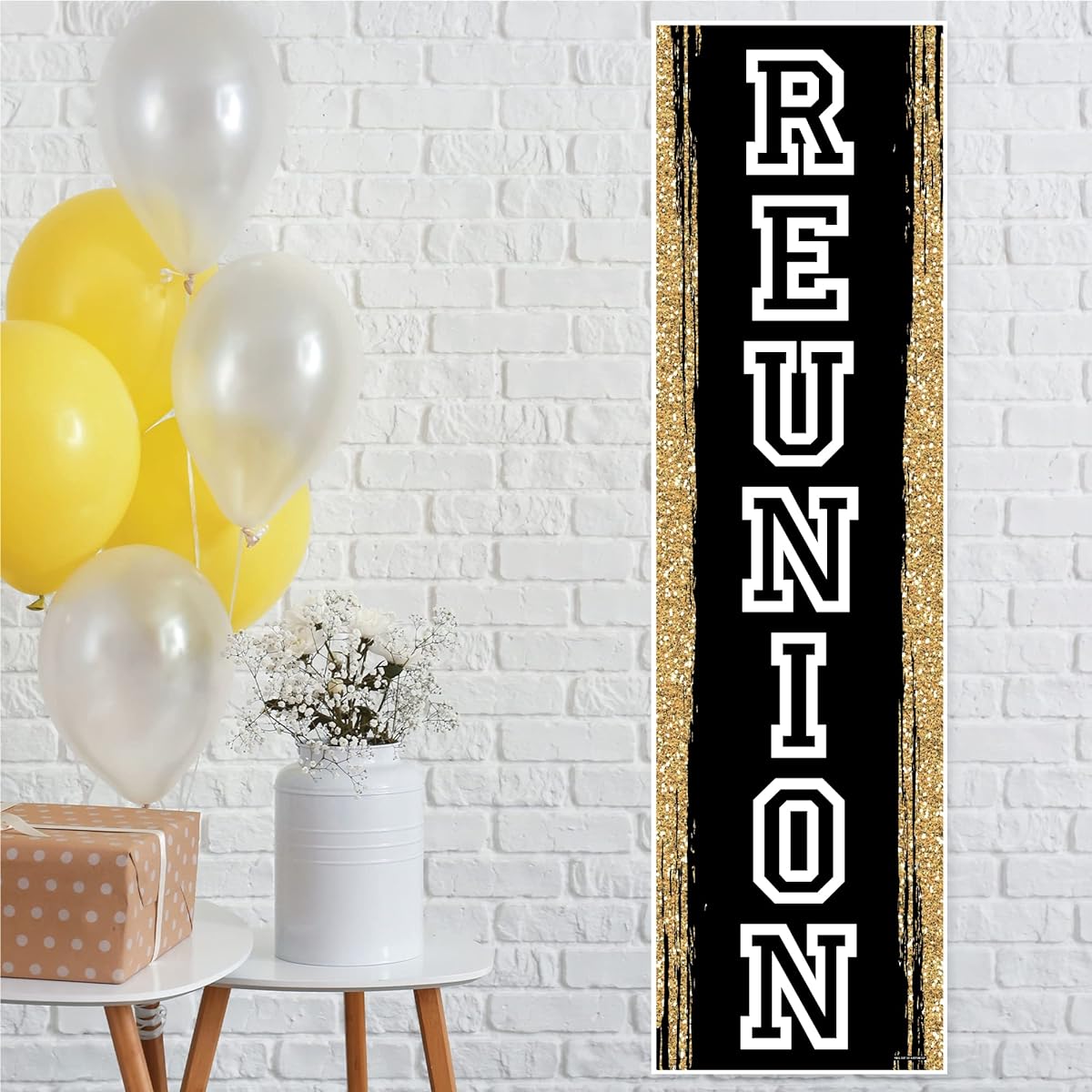 Big Dot of Happiness Reunited - School Reunion Party Entrance Decorations - Vertical Banner
