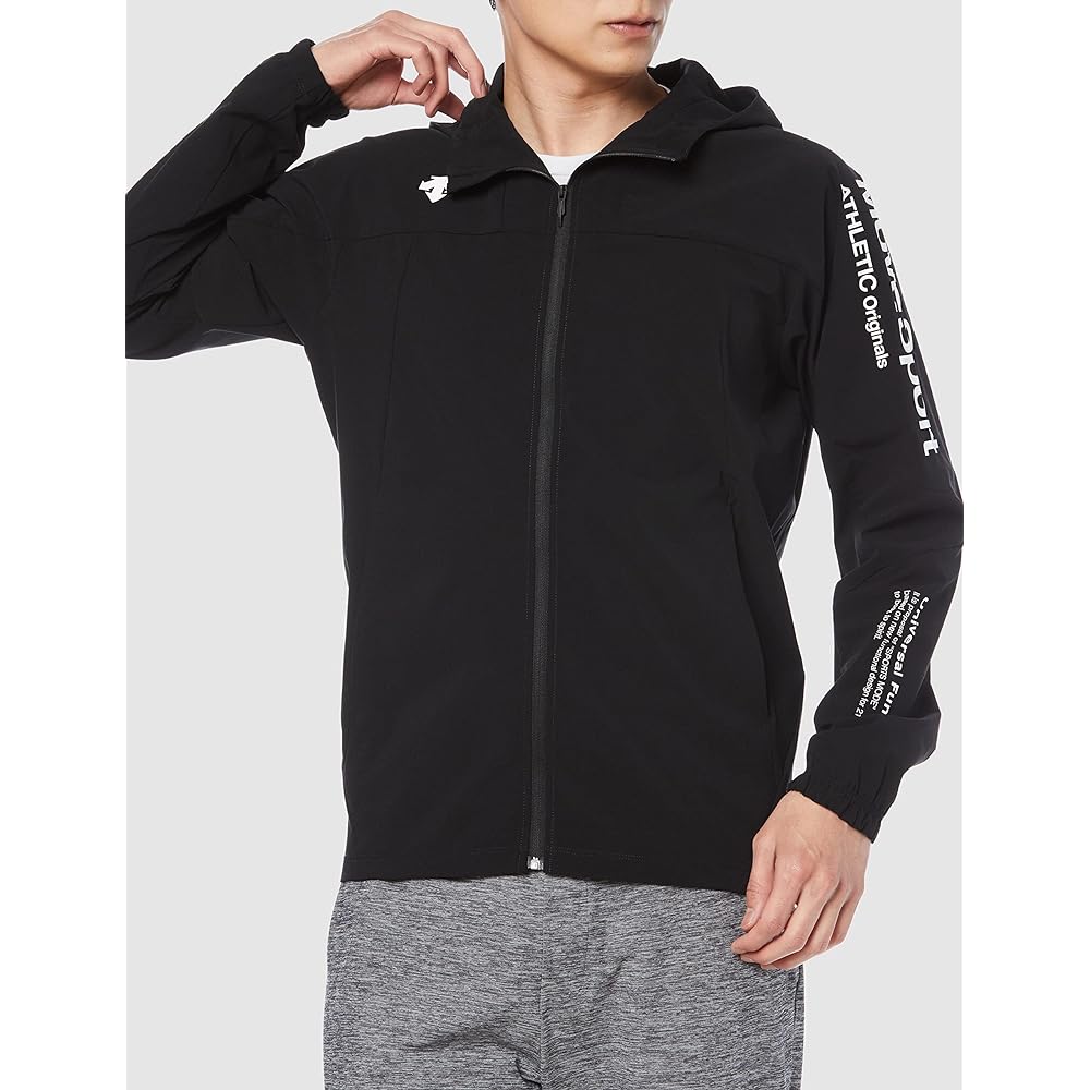 [Move Sports] Men's Windbreaker, Water Repellent, Lightweight, Stretch, Airy Transfer, with Hood