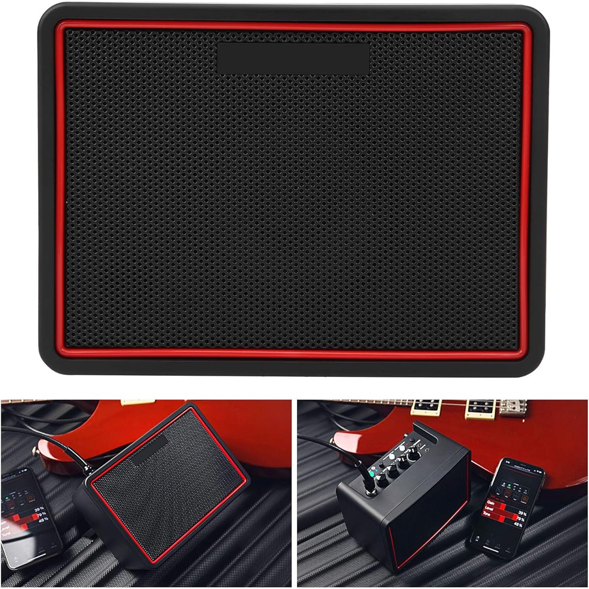 Guitar Amplifier Box, Electric Guitar Amplifier 3W Output Power Portable for Outdoor Indoor(#1)