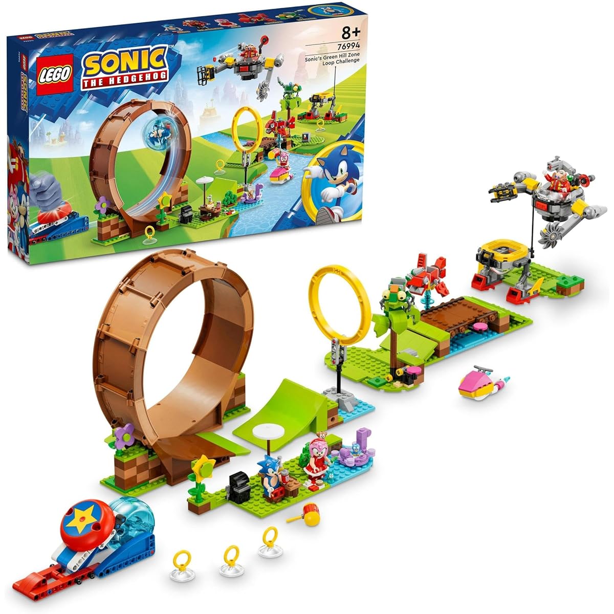 LEGO Sonic the Hedgehog Green Hill Zone Loop Challenge 76994 Toy Blocks Gift Video Game Adventure Boys Girls Age 8 and up