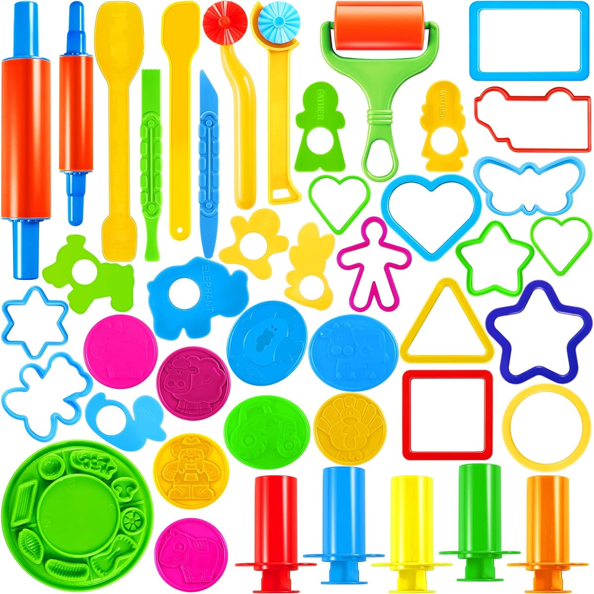 Joyin Toy 44 Piece Clay Tool Kit with Models and Molds