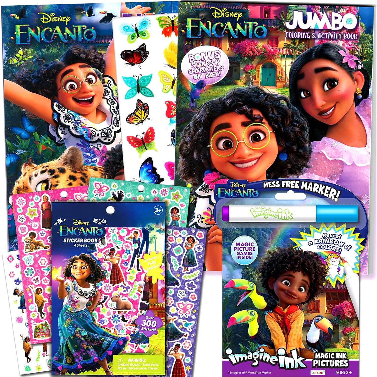 Disney Encanto Coloring and Activity Book for Kids - Includes Imagine Ink Coloring Pages and Stickers