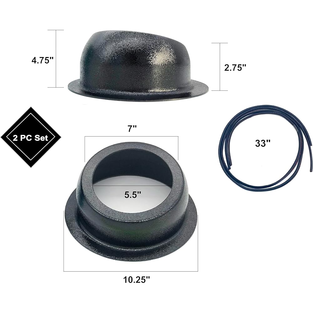 Custom Installation Parts 6.5" Installation Universal Angle Speaker Enclosure Box Pod Surface Mount