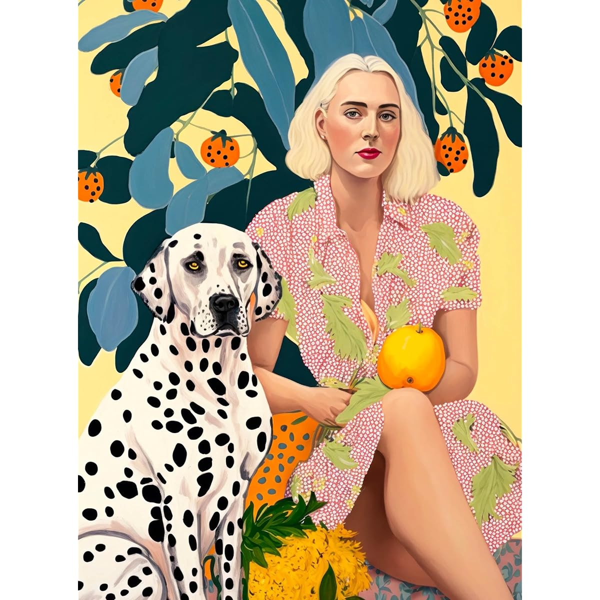 Spot and Jane 1000 Piece Jigsaw Puzzle by Cross & Glory - Woman and Dog Artwork - Perfect for Dog Lovers and Puzzle Enthusiasts - Great Gift