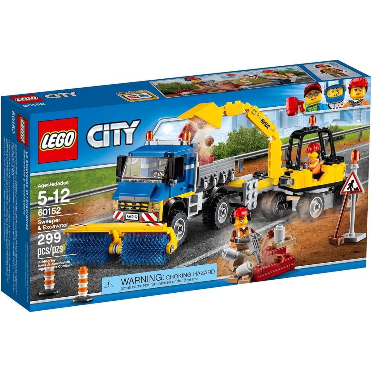 LEGO City Road Sweeper and Power Shovel 60152
