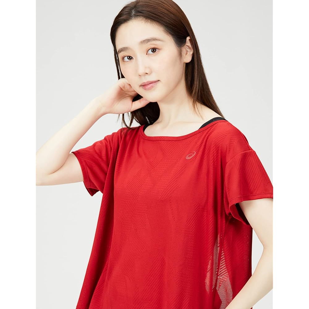 [ASICS] Training Wear Dry Open Back Jacquard Short Sleeve Shirt 2032C425 Women's