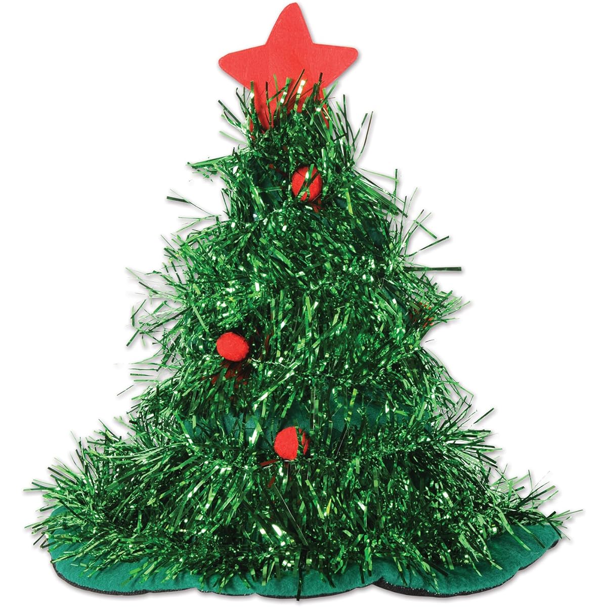 Beistle Tinsel Christmas Tree Hat
