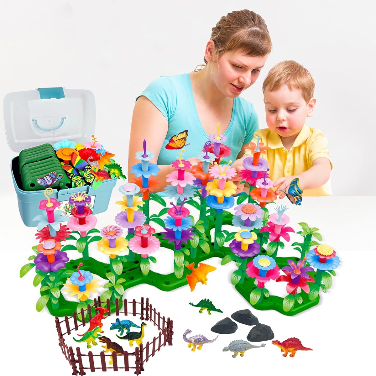 Leetous Flower Garden Building Stacking Puzzle Game & Activity
