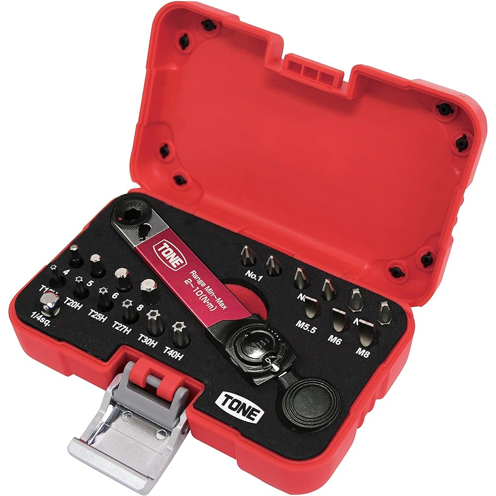 TONE Torque Bit Ratchet Set TBS20 Bit Insertion 10N・m Contents 21 items
