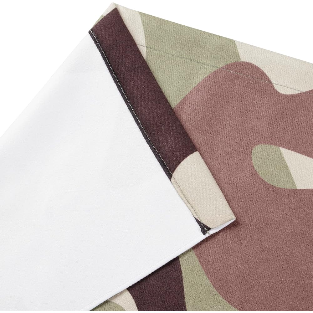 Smooth and dry patterned towel 83cm x 125cm [2023 SS model] Paisley camouflage houndstooth *Back side: white