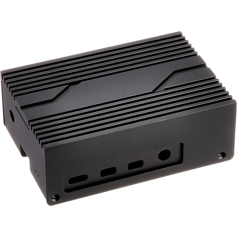 SilverStone Raspberry Pi Series Wall Mount Compatible for Raspberry Pi4 Aluminum Case Heat Sink Included SST-PI02B [Authorized Japanese Distributor Product]
