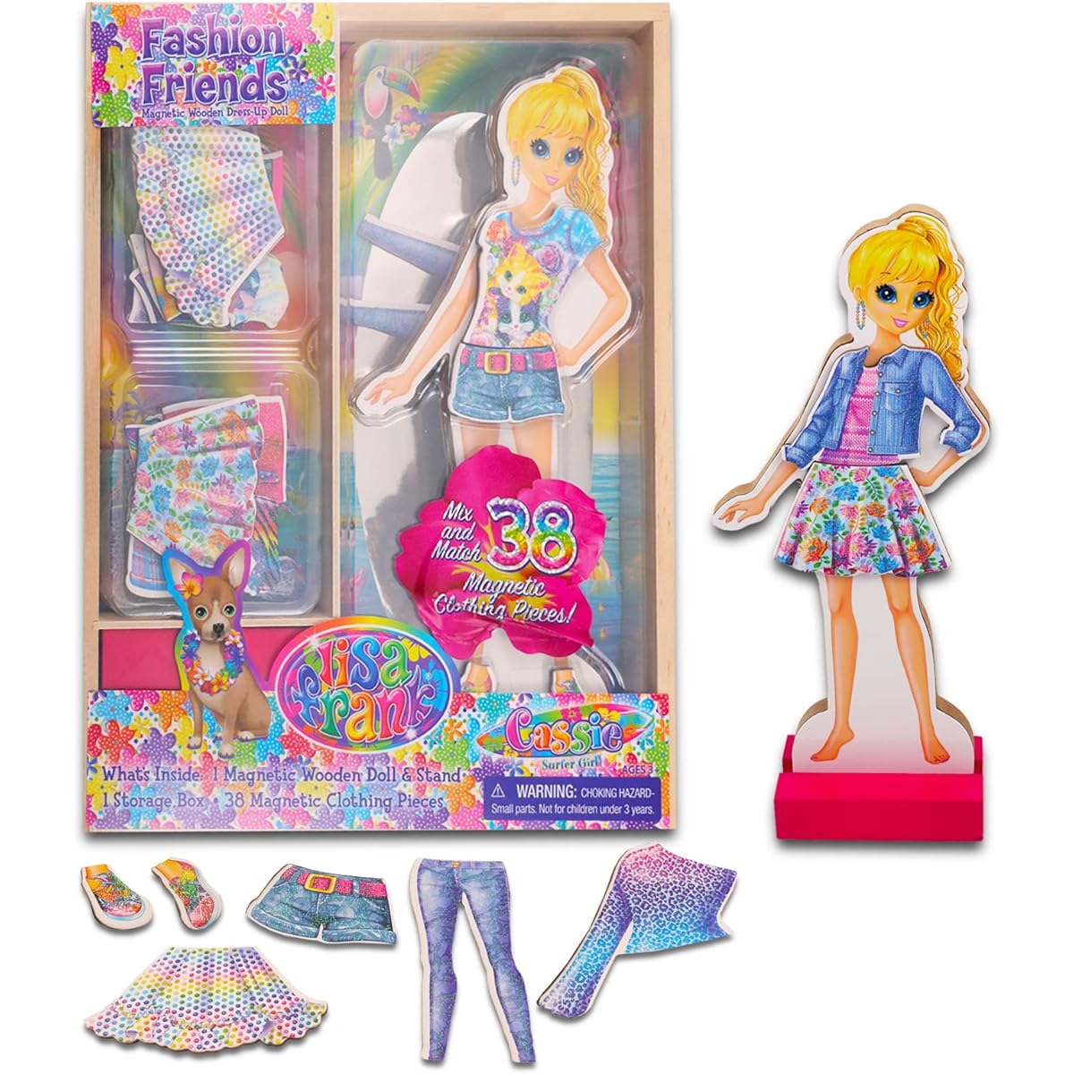 Bendon Inc. Lisa Frank Toys Activity Set - The Ultimate Lisa Frank Party Pack Includes Lisa Frank Doll, Lisa Frank Stickers Games, Puzzles, Coloring Activities for Kids and Adults