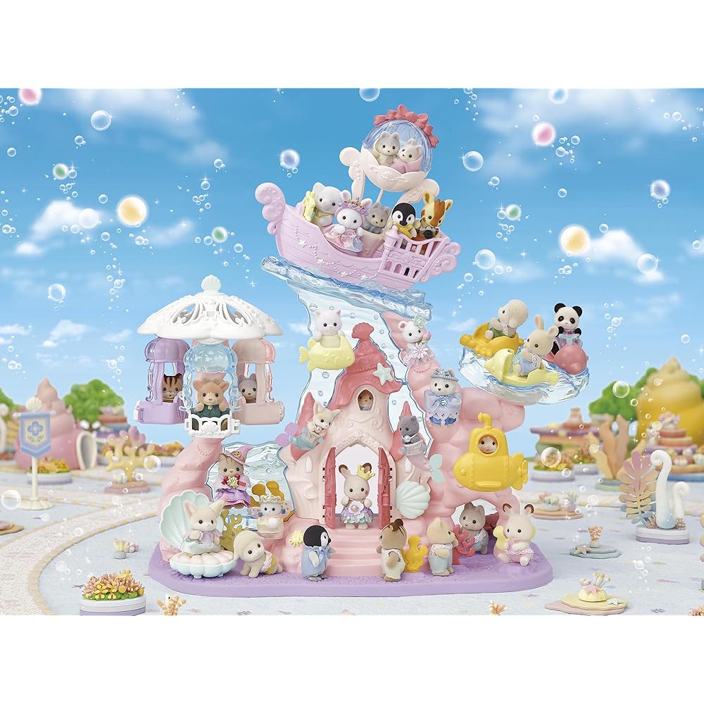Sylvanian Families Amusement Park [Yumeiro Mermaid Castle] Co-72 ST Mark Certification 3 years old and up Toy Dollhouse Sylvanian Families EPOCH