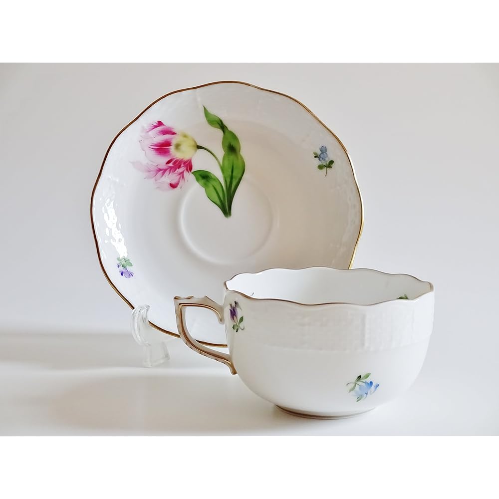 HEREND PDB Bacony Spring Tea Cup & Saucer [Parallel Import] 724