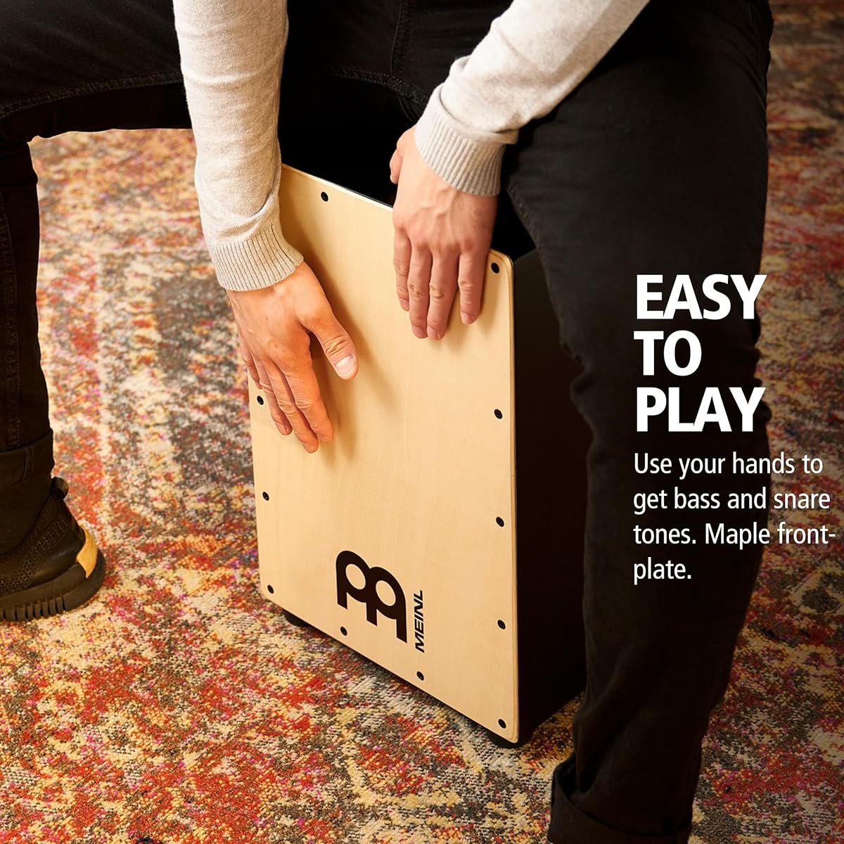 MEINL Percussion Headliner Series Snare Cajon MCAJ100BK-MA [Domestic regular product]