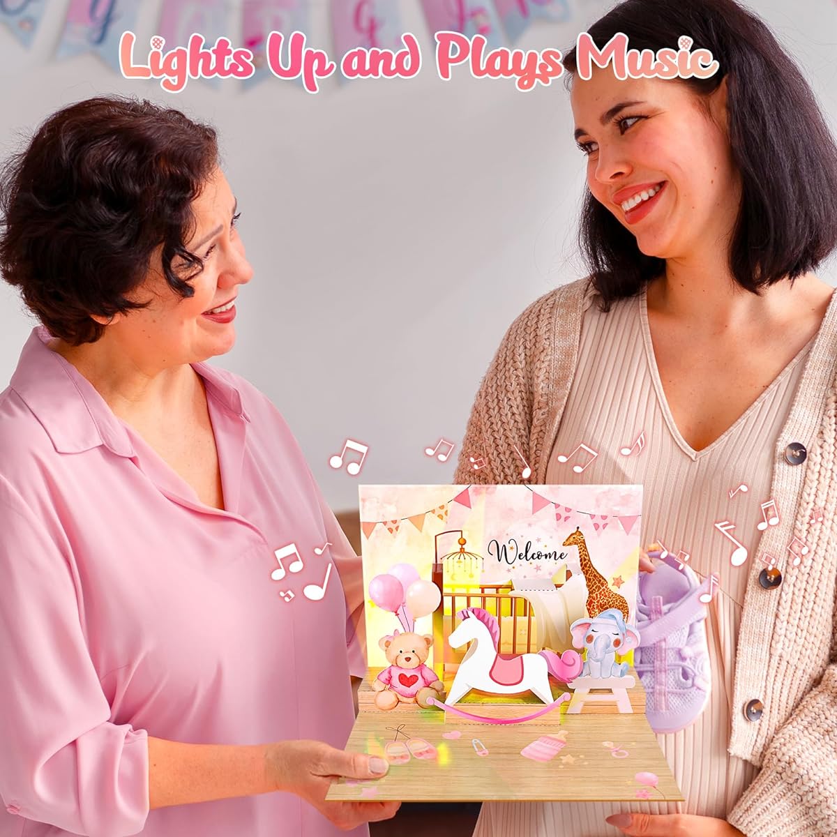 FITMITE baby shower card for girls