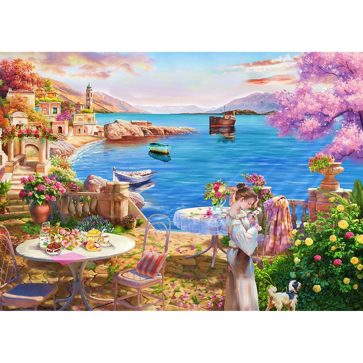 Jigsaw puzzle for adults 1000 pieces Jigsaw puzzle for adults 1000 pieces Italian resort