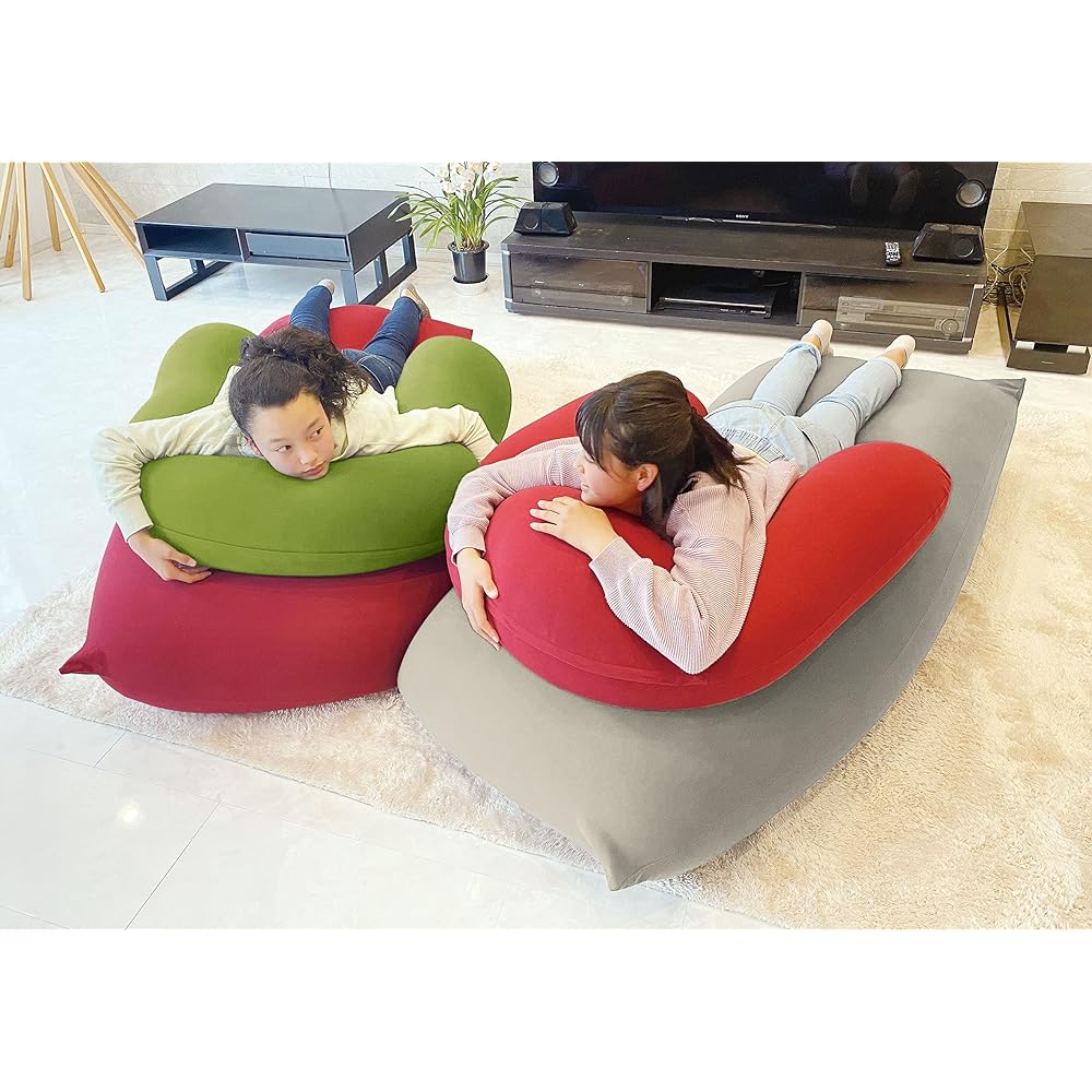 MOGU Bead Cushion Cover Navy Powder Support Cover Navy Approx. Width 70cm x Height 90cm