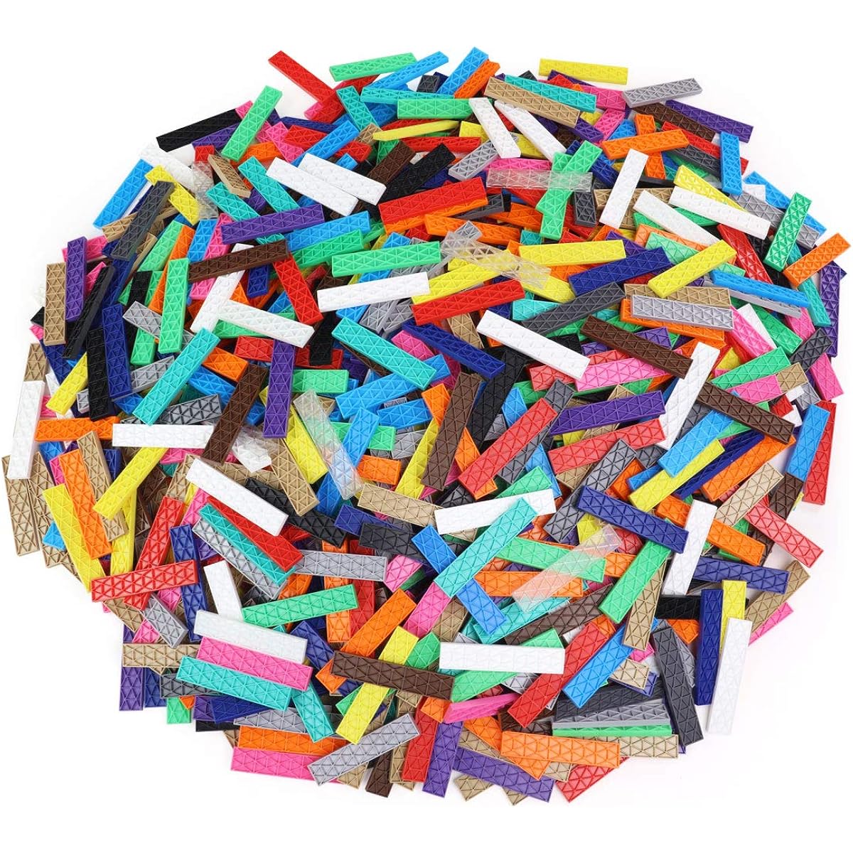 Bulk Dominoes Kinetic Dominoes Planks Stack Building Topping Chain Reaction Domino Set for Kids and Creators (1000 Pieces)
