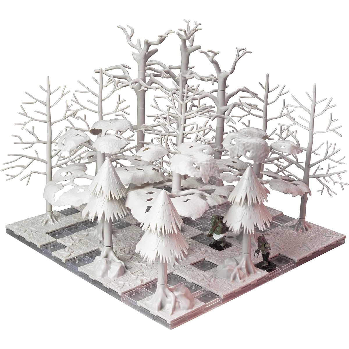 Monster Adventure Terrain Paintable Forest Trees Set, 91 Piece Fully Modular Stackable 3D Tabletop World Builder Use Alone or with Other Sets - Compatible with DND Dungeons Dragons, Pathfinder & All RPG Games