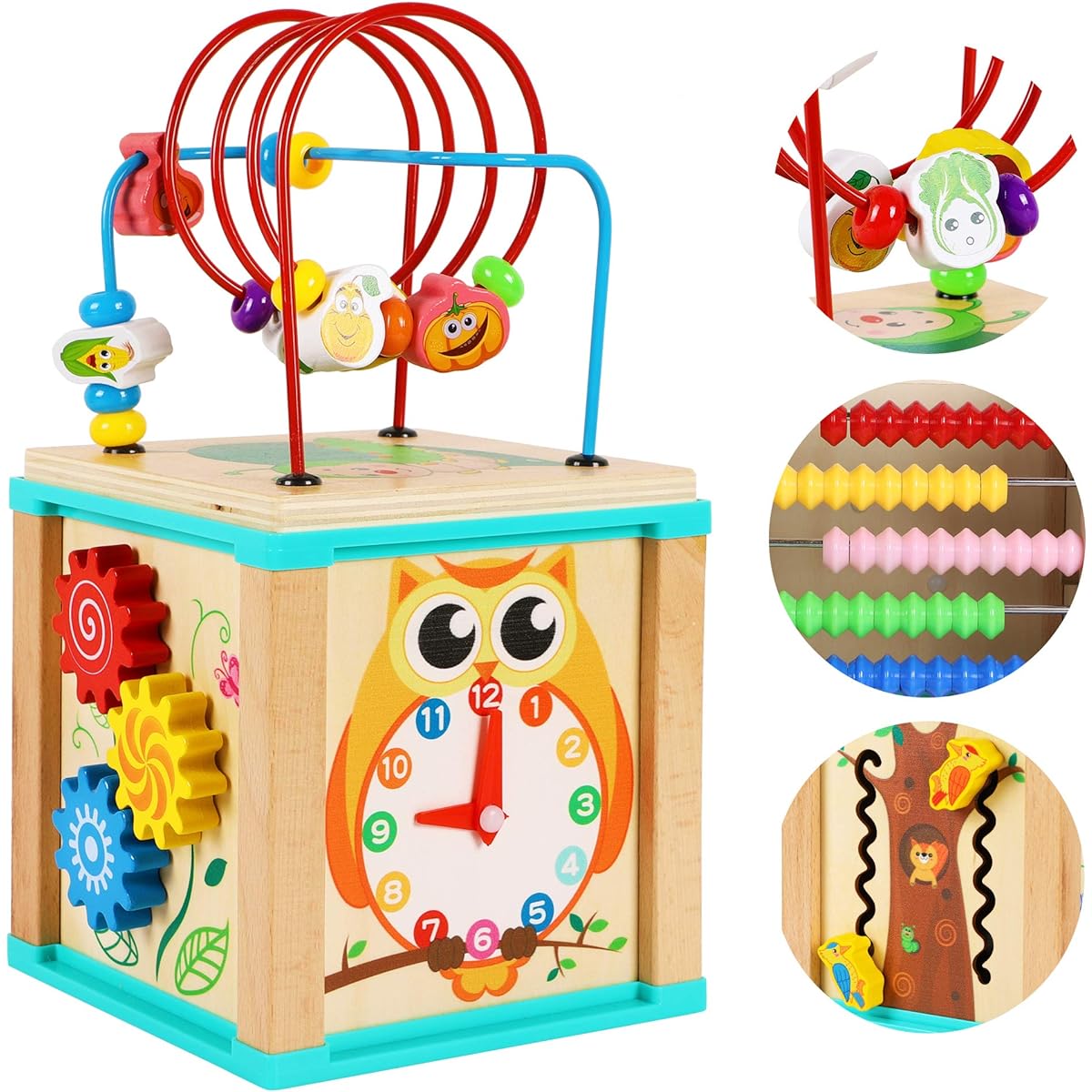 Toys of Wood Oxford Wooden Bead Maze Activity Center - Wooden Toys for 1 Year Olds