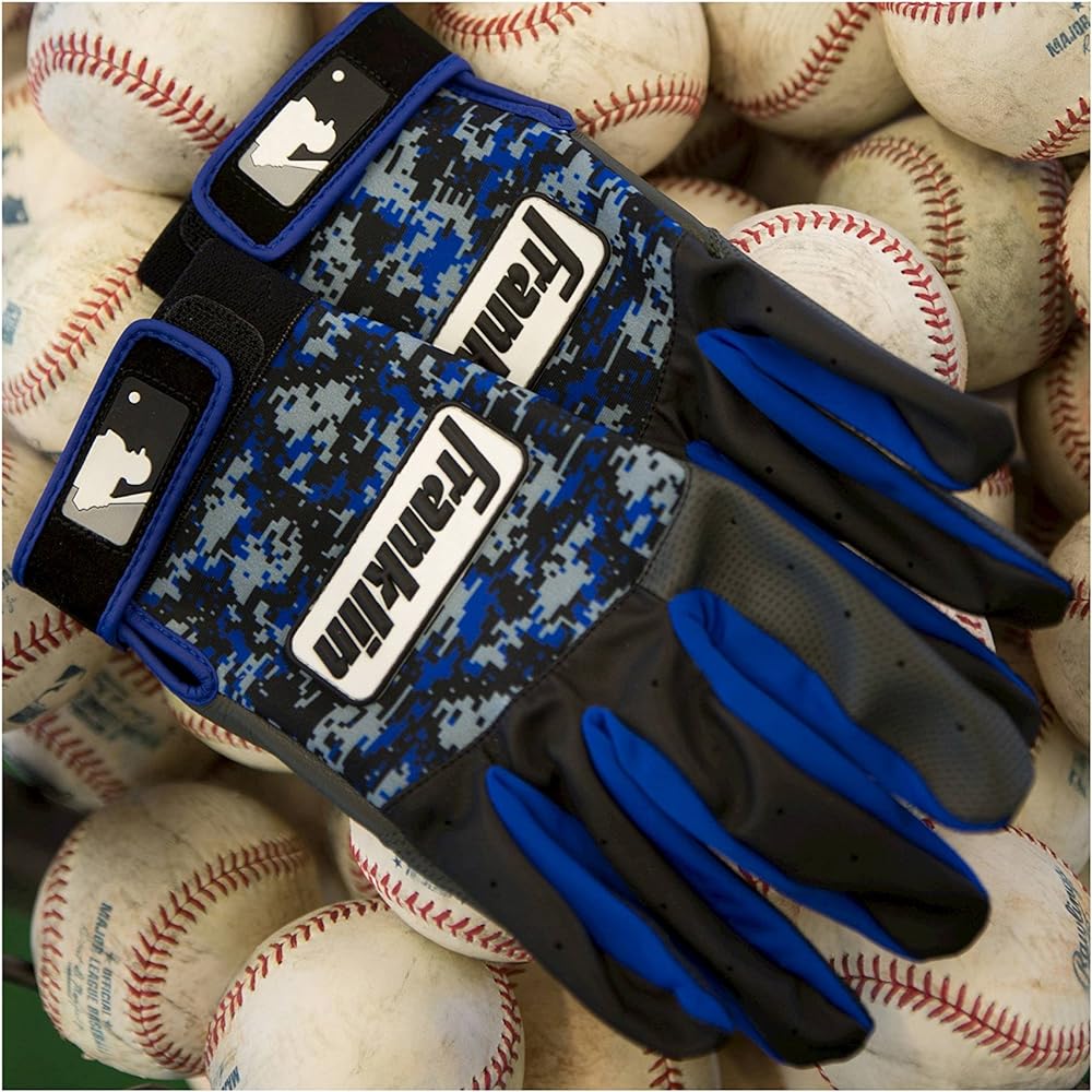 Franklin Franklin Batting Gloves DIGITEK Blue Black Gray Size L [Parallel Import]