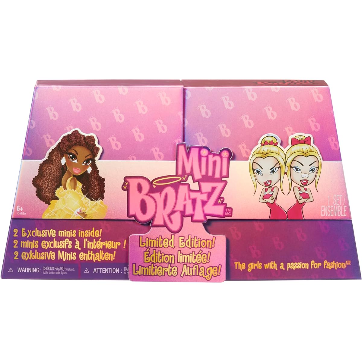 MGA's Miniverse Mini Bratz Limited Edition 2-Pack Holiday Felicia and Tweevils Minifigures in Display Packaging, 593515EUC
