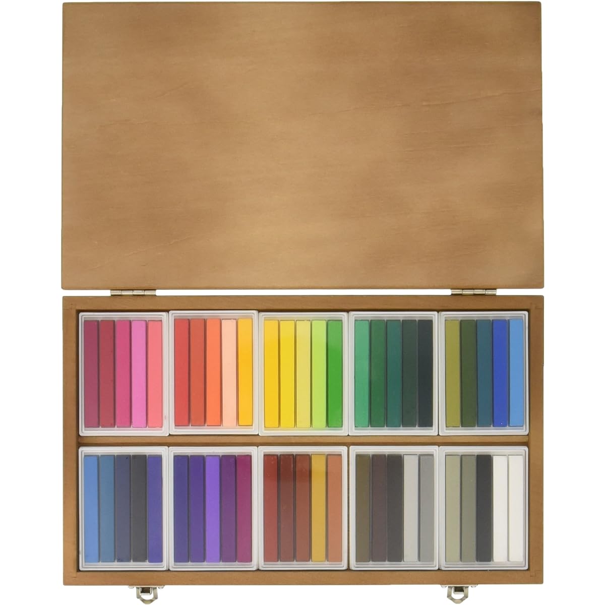 Holbein oil pastel U690 100 pieces all colors wooden box set 07690