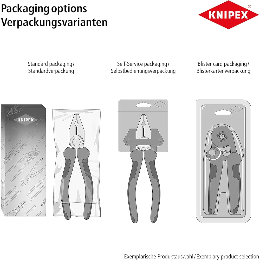 KNIPEX 4411-J4 Hole Snap Ring Pliers Straight (SB)