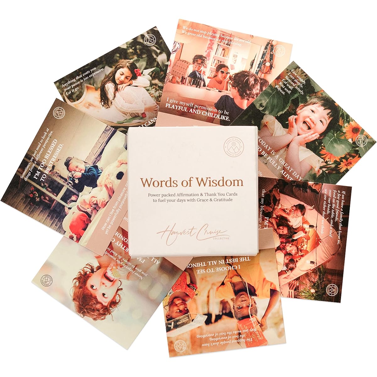 Harvest Cruise Daily Affirmation Cards for Women (33 Count) | Thank You Cards with Envelopes | Gratitude Cards | Inspirational Cards with Quotes | Perfect Mindfulness Gift | Encouragement Cards