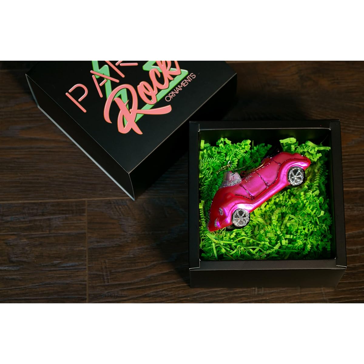Party Rock | Pink Car Glass Ornament | Car & Carrier Collection