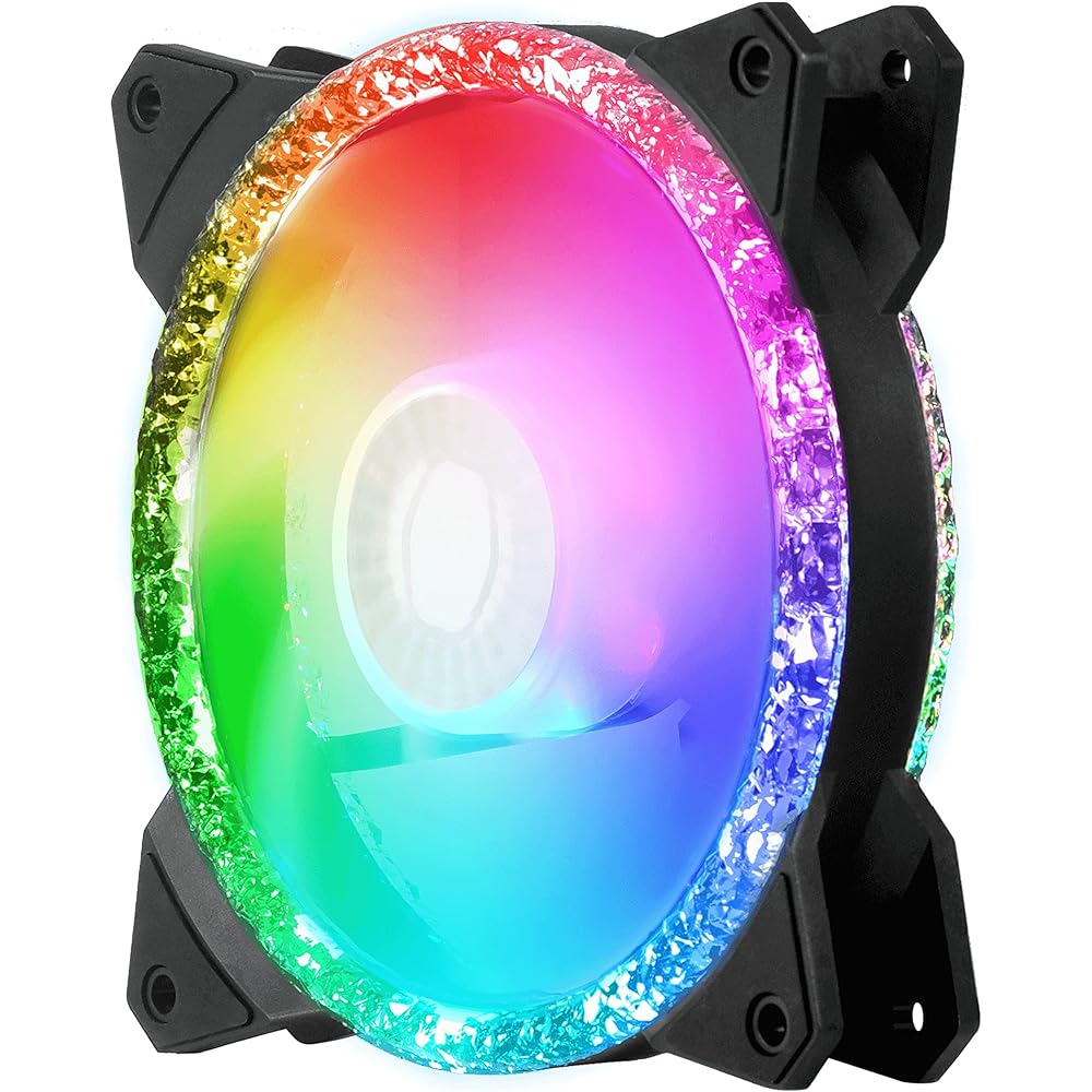 CoolerMaster MasterFan MF120 Prismatic PC Case Fan 120mm with RGB MFY-B2DN-20NPA-R1 FN1505