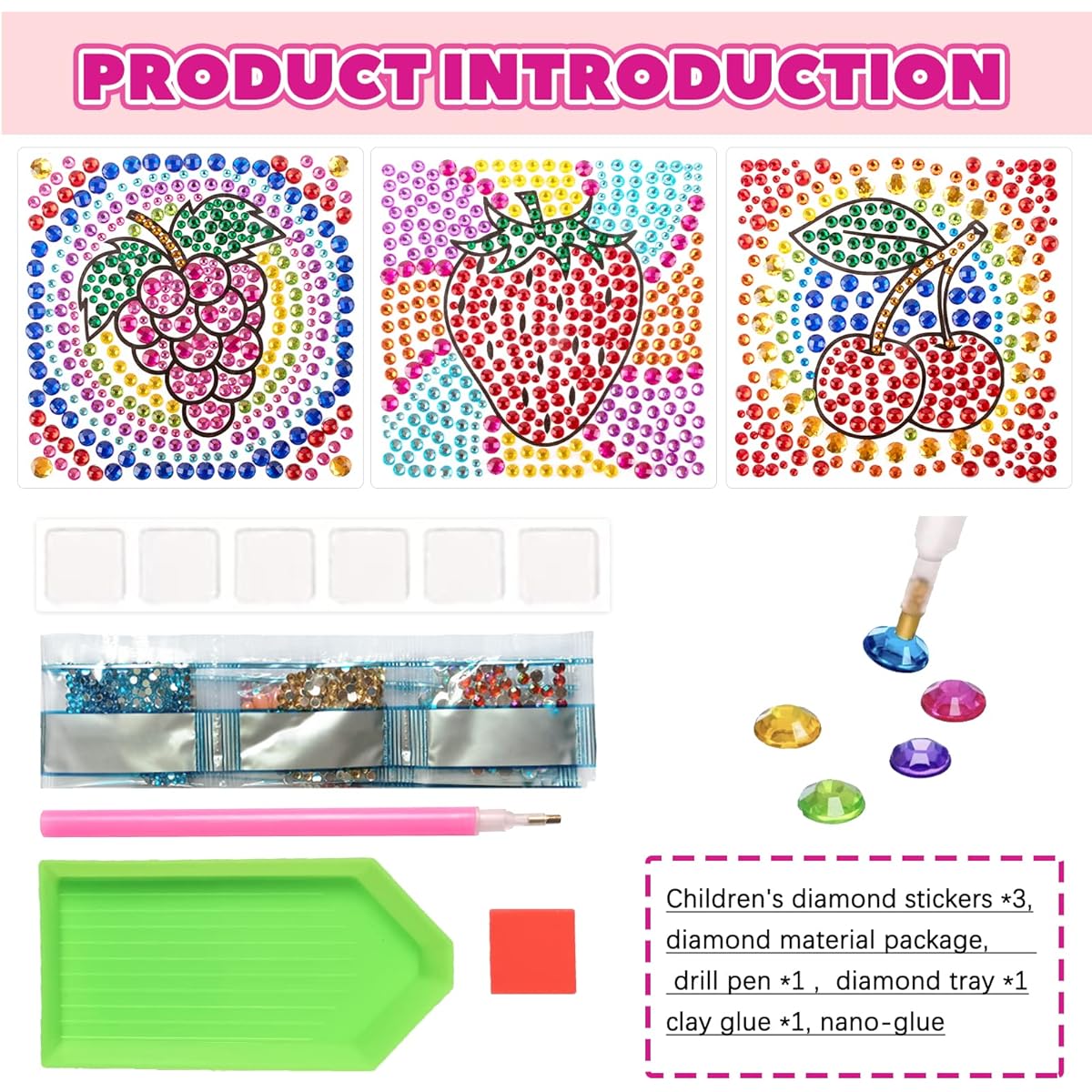 antor Window Art Crafts for Girls Ages 8-12, 3 Sheets Gem Stickers DIY Window Gem Art Kit Kids Boys DIY Art Birthday Gifts, Best Christmas Birthday Gifts for Teens Ages 6-12