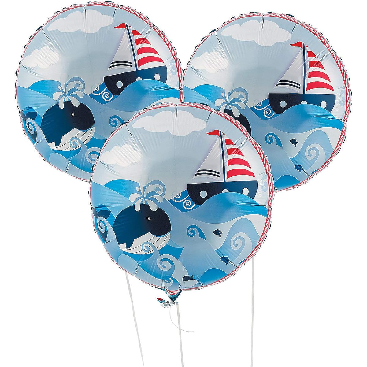 1st Birthday Sailor Mylar Balloons - Balloons & Printed Balloons by Fun Express