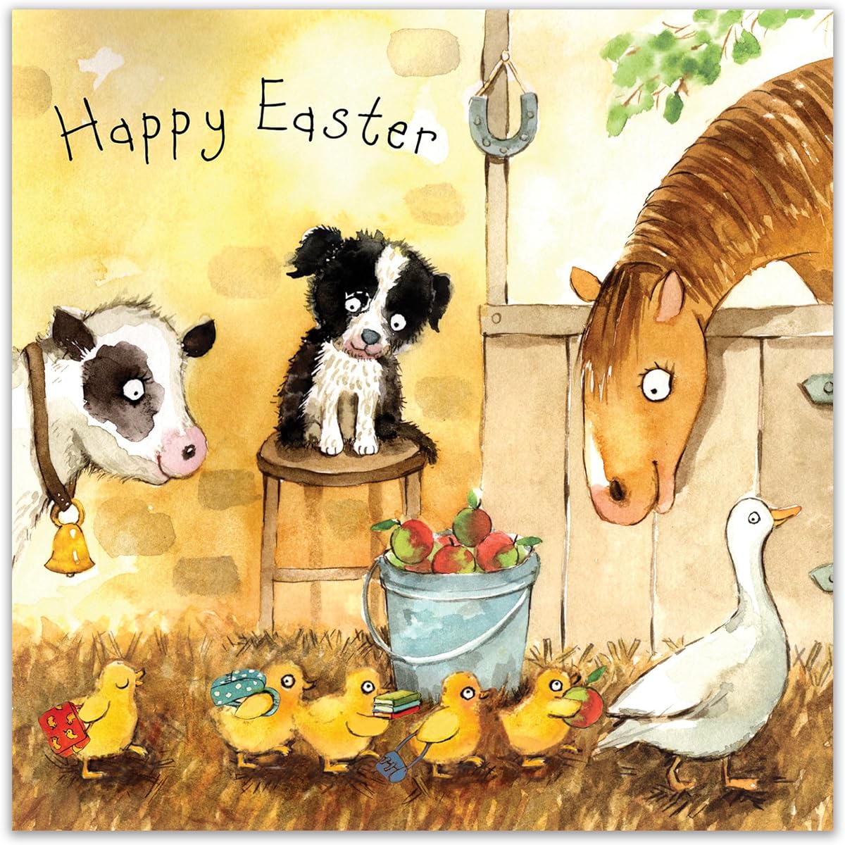 Twizler Easter Cards - Cute Ducklings - Happy Easter Cards for Mom Dad Nan Granddad - Easter Greetings for Son/Daughter/Granddaughter/Grandson/Friend
