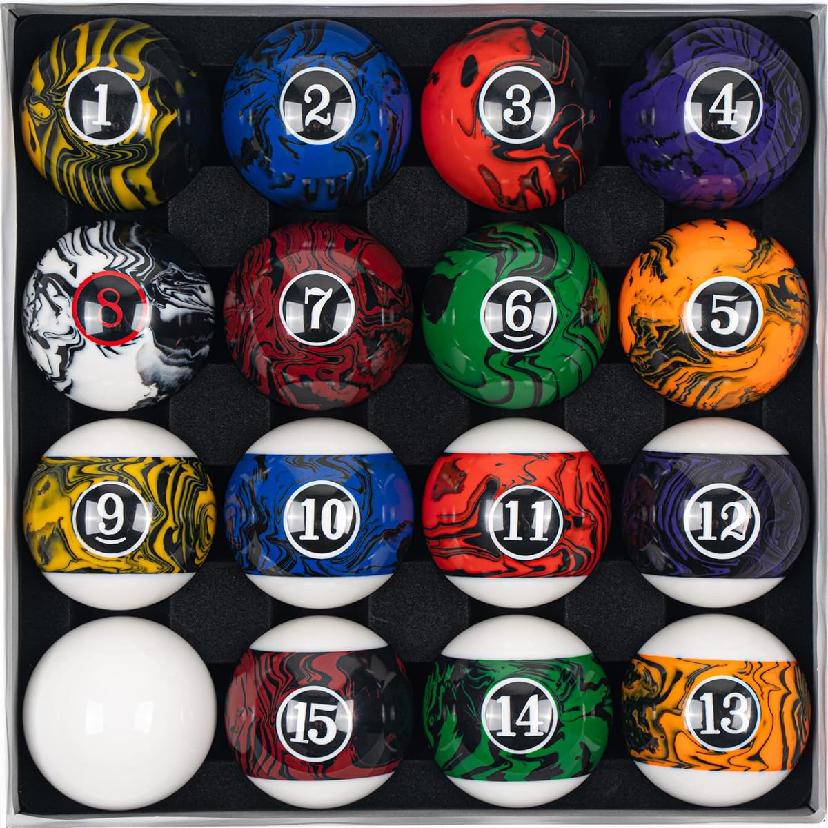 Billmart Billiard Ball Set 16 Pool Table Balls