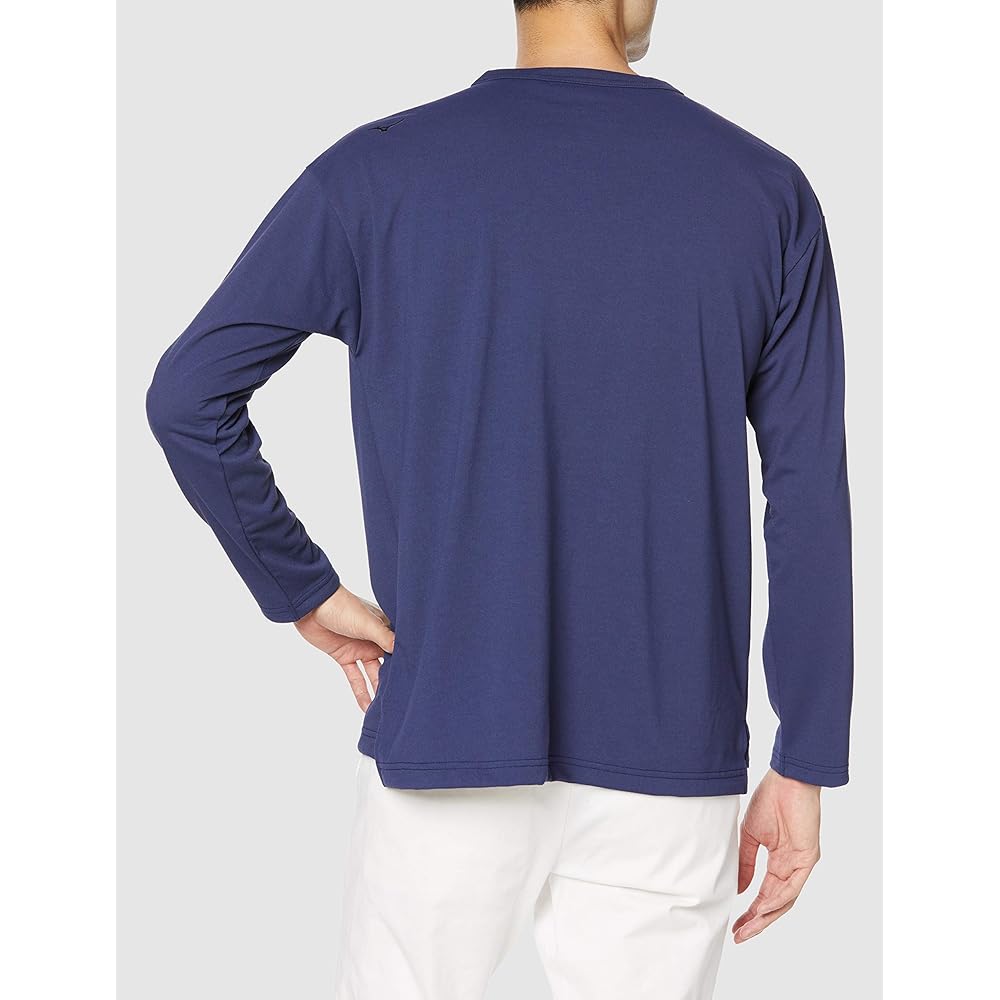 [Mizuno] Outdoor Travel & Walking Wear (Go to) Long Sleeve T-Shirt, Thick, Sweat Absorbent, Quick Drying B2MA0001